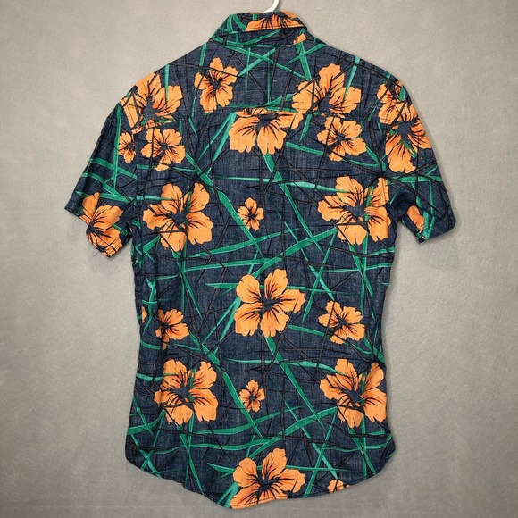 Urban Pipeline Floral Hawaiian Short Sleeve Shirt 100% Cotton Size Small - Picture 3 of 7